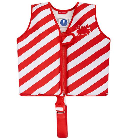 Swim Essentials Svømmevest - 19-30 kg - Rød/Hvid Crabby