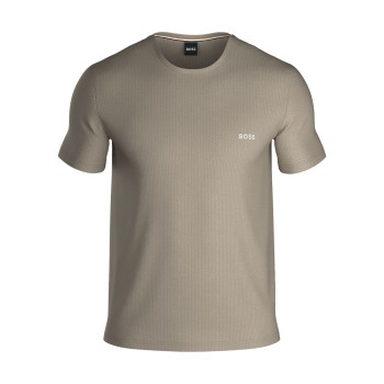 BOSS Waffle T Shirt Beige Large Herre