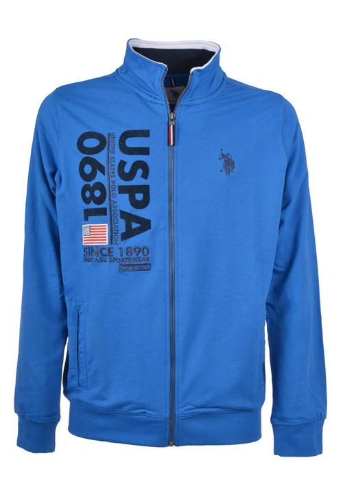 U.S. POLO ASSN. Sweatjakke  royalblå / sort