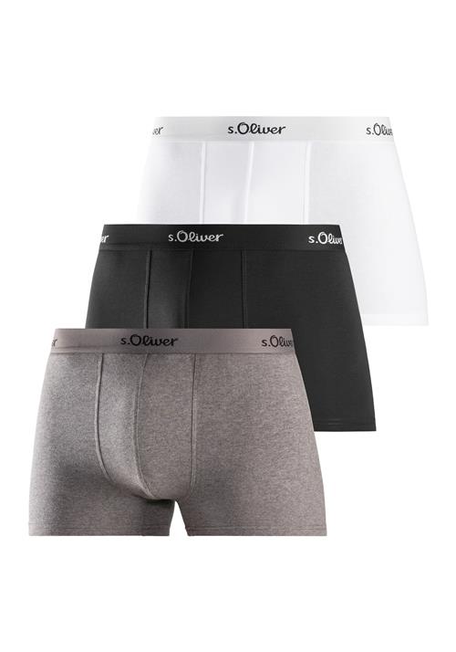 s.Oliver Boksershorts  grå / sort / hvid