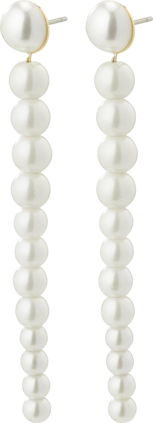 Pilgrim Ørering 'Beat'  guld / perlehvid