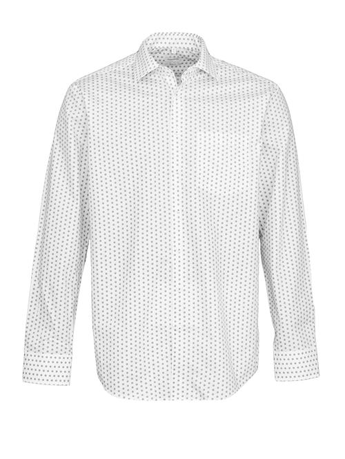 SEIDENSTICKER Skjorte  lysegrå / hvid