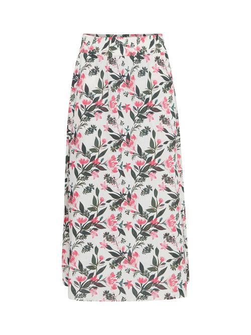 Fransa Nederdel 'Maddie'  mørkegrøn / pink / hvid