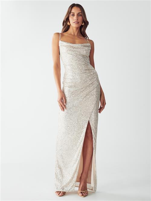 BWLDR Kjole 'INDY'  guld / hvid