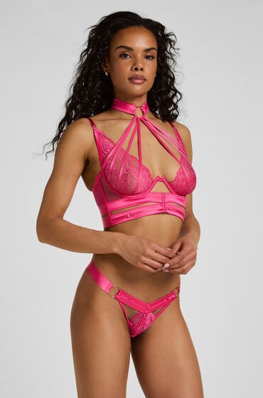 Hunkemöller Emmeline Highleg String Lyserød