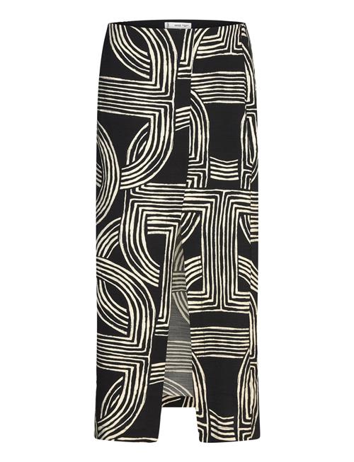 Mango | Printed Skirt With Slit | 34