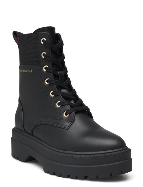 Tommy Hilfiger | Leather Elastic Rib Laceup | 41