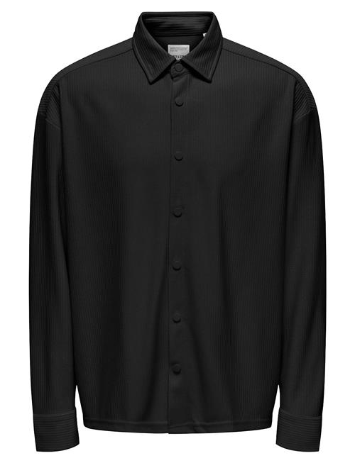 ONLY & SONS | Onskari Plizze Ls Rlx Overshirt | L
