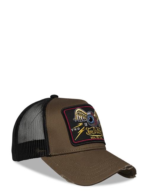 Von Dutch | Square Patch Black - Brown Trucker Von Dutch | ONE SIZE