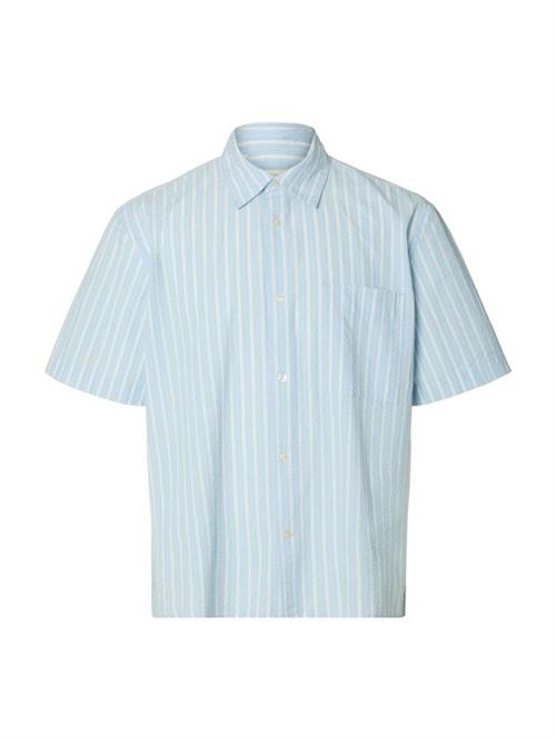 SLHRLXSTUART SEERSUCKER SS SHIRT