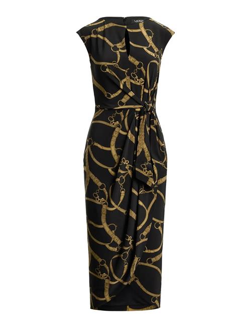 Lauren Ralph Lauren | Belting-Print Jersey Tie-Front Dress | 32