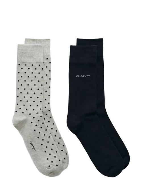 GANT | Dot And Solid Socks 2-Pack | 43-45