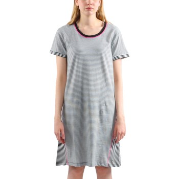 Esprit Anna Nightshirt Sort/Hvid bomuld 38 Dame