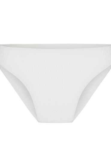 Hunkemöller Highleg Bikiniunderdel Crinkle Hvid