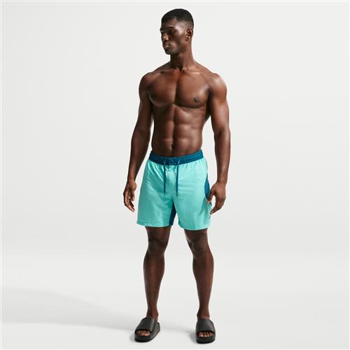 Nike Swim-volleyshorts (18 cm) med indershorts til mænd - grøn