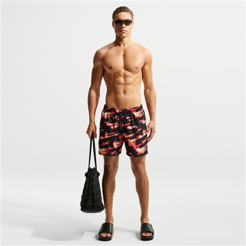 Nike Swim Breaker-volleyshorts (13 cm) med indershorts til mænd - rød