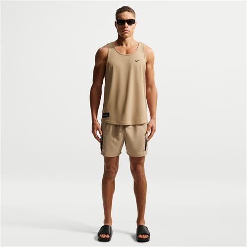 Nike Swim Voyage Essential-volleyshorts (13 cm) med indershorts til mænd - brun