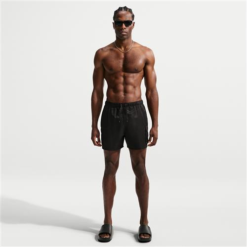 Nike Swim Voyage Essential-volleyshorts (13 cm) med indershorts til mænd - sort