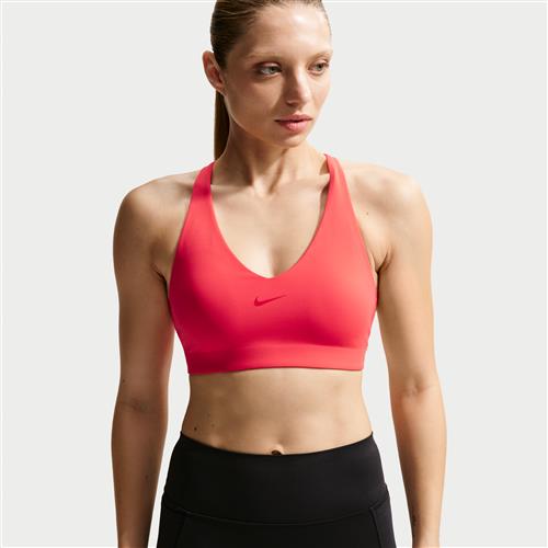 Nike Universa-sports-bh med medium støtte og indlæg til kvinder - rød