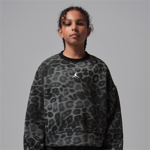 Jordan Perform Sport Dri-FIT Crew med print til større børn - sort