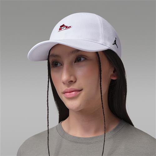 Jordan AJ1 Patch-kasket til større børn - hvid