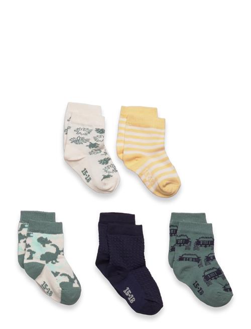 Minymo | Socks W. Pattern (5-Pack) | 15/18