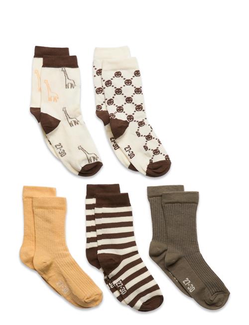 Minymo | Socks W. Pattern (5-Pack) | 31\34