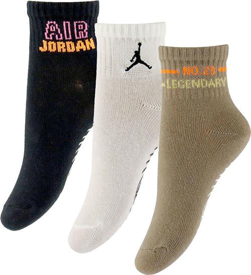 Jordan Ankelstrømper m. Antiskrid - 3-pak - Quater - Khaki