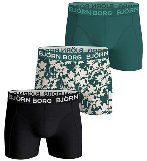 Björn Borg Boxershorts - 3-pak - Sort/Grøn/Beige