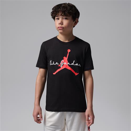 Jordan Flight Essentials Script-T-shirt til større børn - sort