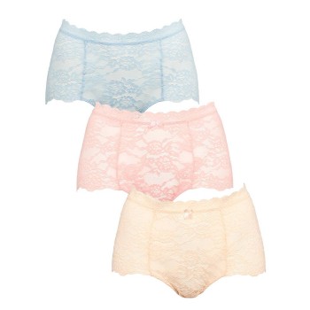 Missya Trusser 3P Lace Maxi Flerfarvet X-Large Dame