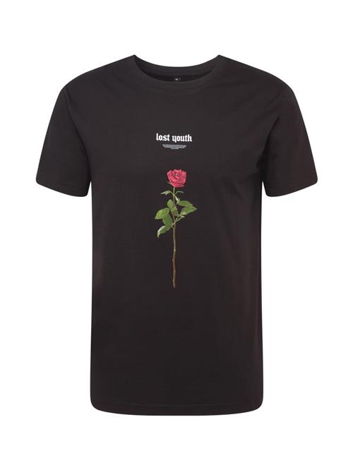Mister Tee Bluser & t-shirts 'Lost Youth Rose'  grøn / kirsebærsrød / sort / hvid