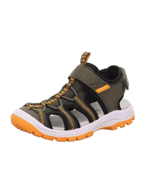 SUPERFIT Åbne sko 'Tornado'  khaki / orange