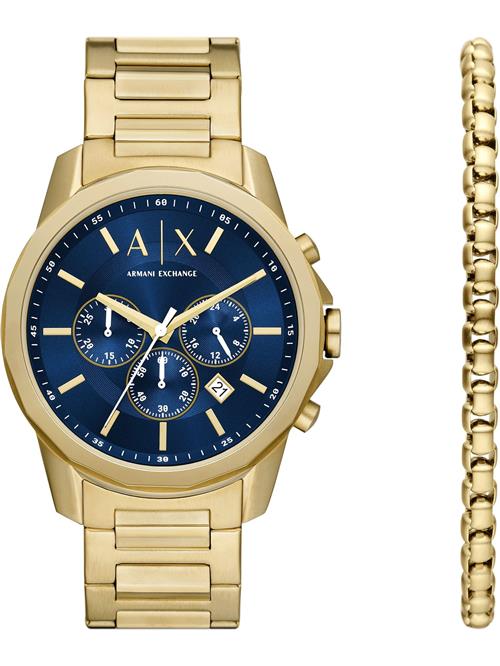 ARMANI EXCHANGE Analogt ur  mørkeblå / guld