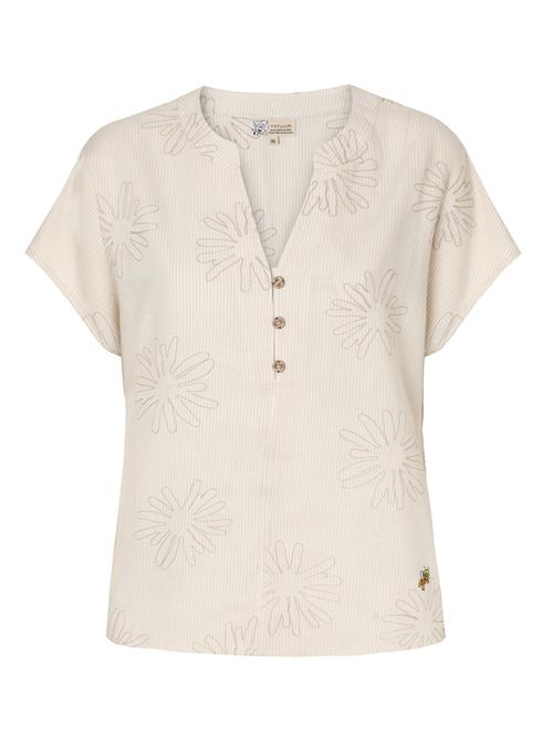 TATUUM Bluse 'Sarita'  sand / brun / offwhite