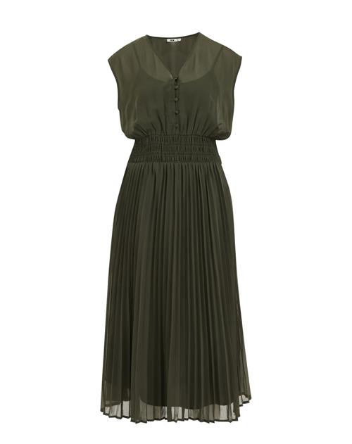 WE Fashion Kjole  mørkegrøn