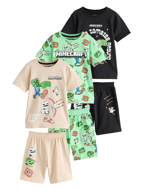 Se Next Nattøj 'License Minecraft'  beige / mint / sort / hvid hos About You