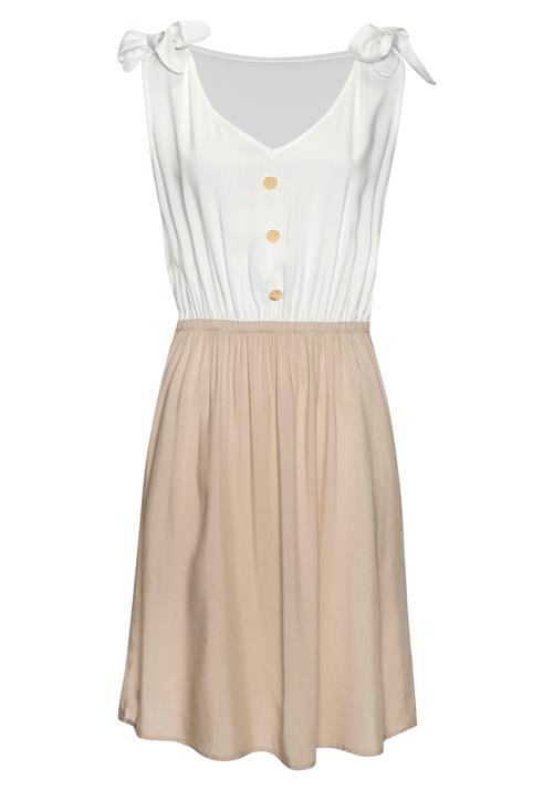 LASCANA Sommerkjole  cappuccino / hvid