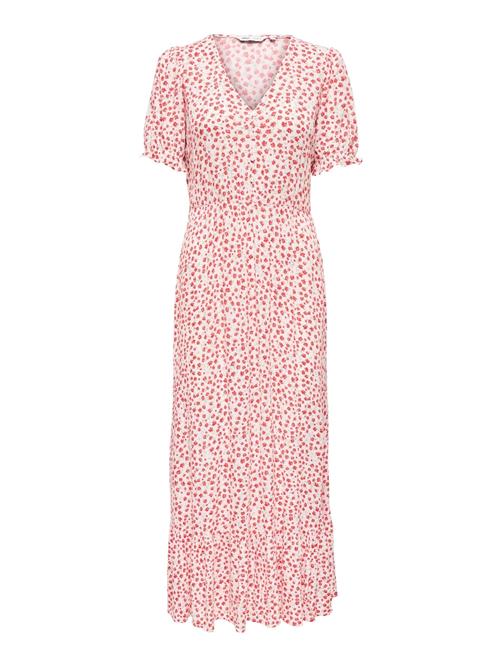 ONLY Sommerkjole 'ONLChianti'  lysegrøn / grenadine / hvid