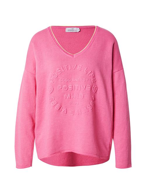 Zwillingsherz Sweatshirt 'Positive Mind'  lyserød