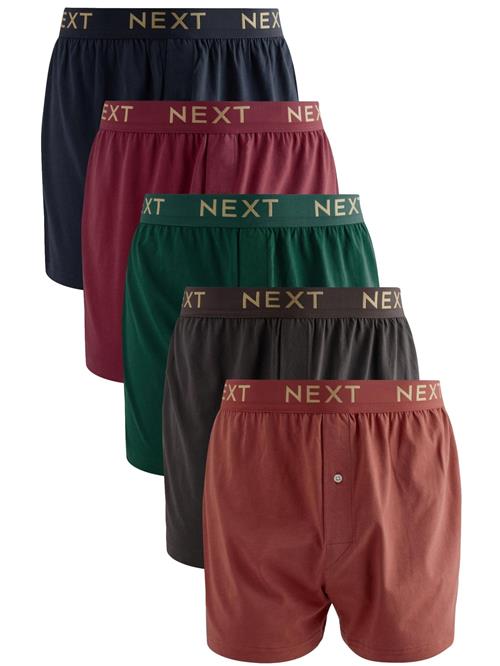 Next Boksershorts  navy / choko / grøn / blodrød / rustrød