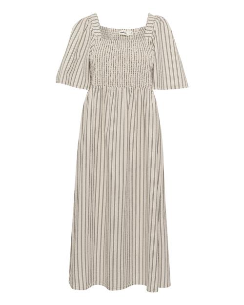 SOAKED IN LUXURY Kjole 'Anvitte'  beige / mørkebeige