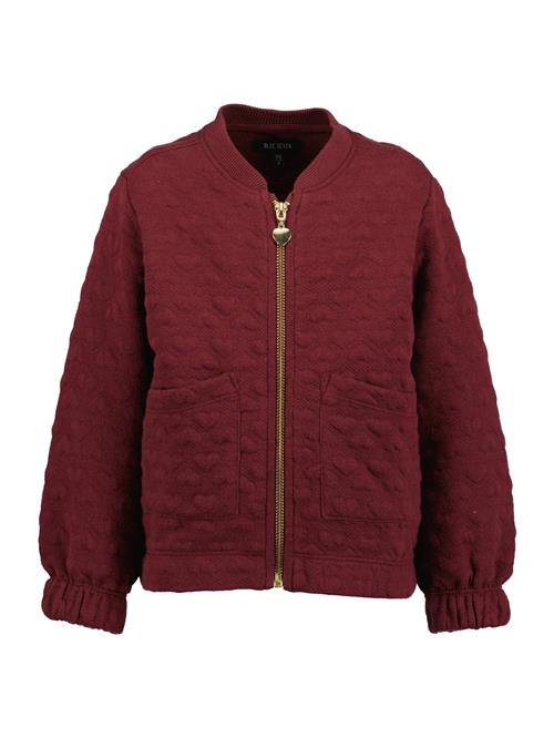 BLUE SEVEN Sweatjakke  mørkerød