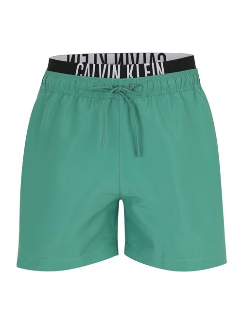 Calvin Klein Swimwear Badeshorts 'Intense Power'  smaragd / sort / hvid