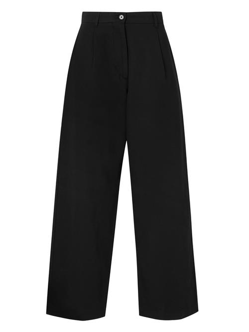 TOMMY HILFIGER Bukser med lægfolder  sort