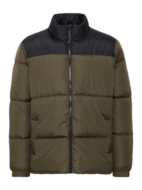 BLEND Vinterjakke 'BHELWIN'  mørkegrøn / sort