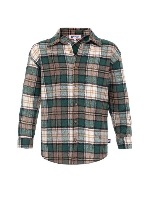Williot Skjorte  beige / grøn / sort