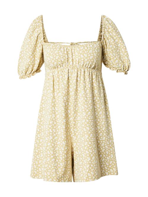 Miss Selfridge Jumpsuit  pastelgul / hvid