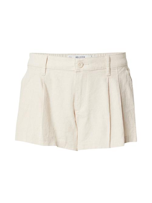 HOLLISTER Bukser med lægfolder 'LIVVY'  greige