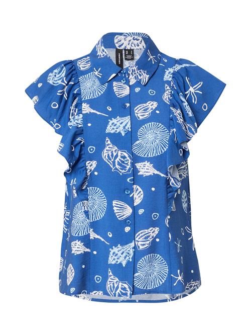 VERO MODA Bluse 'VMSEASHELL'  navy / hvid